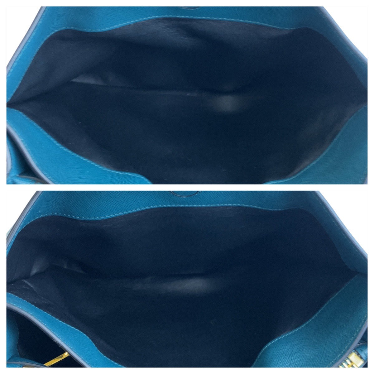 18626
PRADA プラダ サフィアーノ 三角ロゴプレート グリーン ゴールド金具 トートバッグ ショルダーバッグ 2way  レディース ABP63