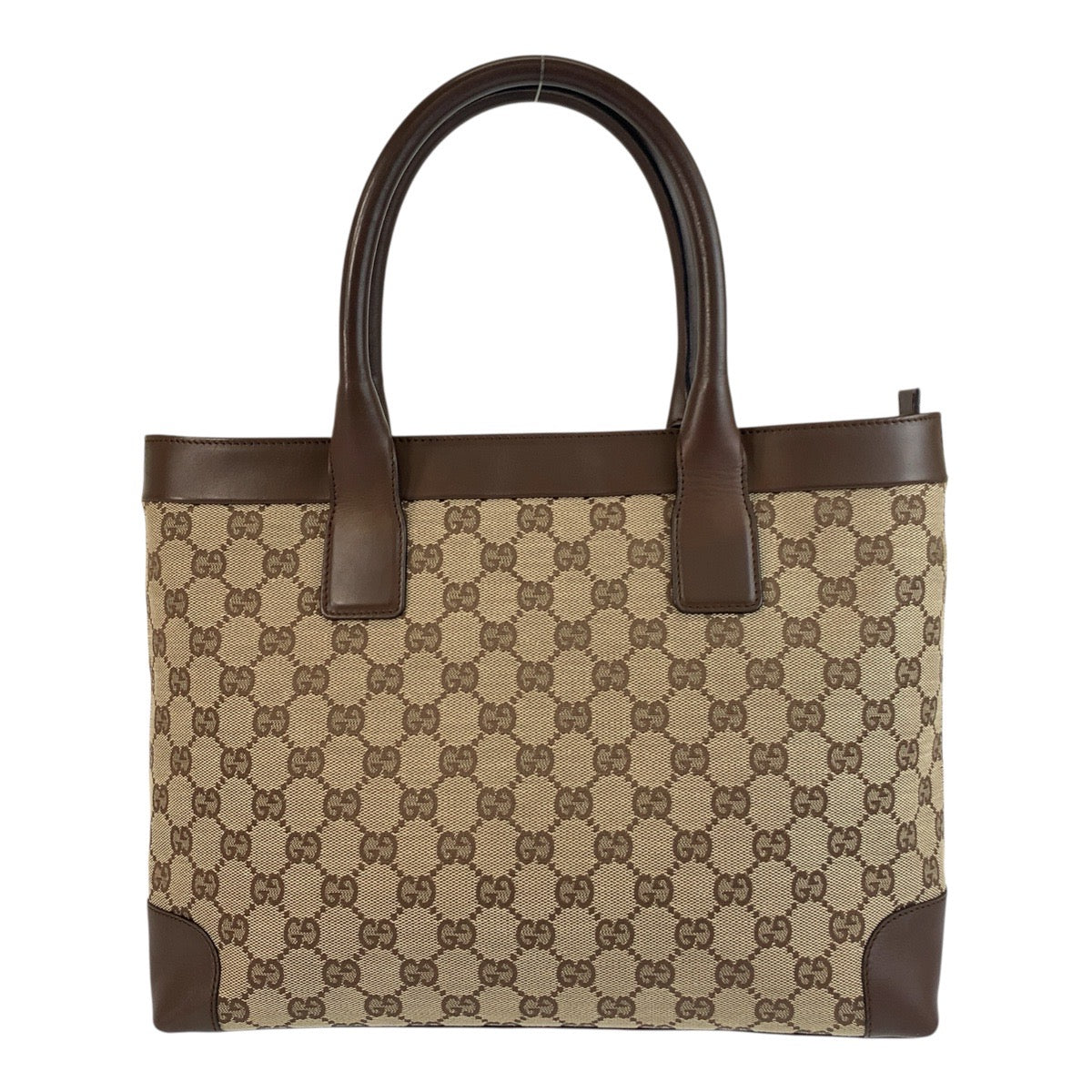 18627
GUCCI グッチ ベージュ ブラウン GGキャンバス / レザー 002 1119 トートバッグ ハンドバッグ  レディース ABP40