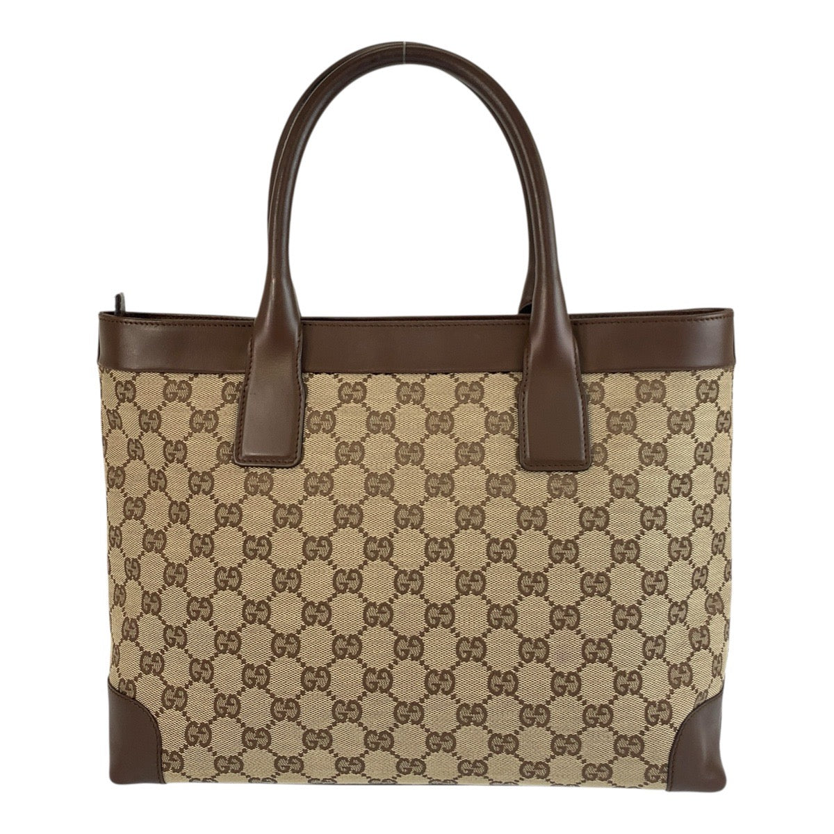 18627
GUCCI グッチ ベージュ ブラウン GGキャンバス / レザー 002 1119 トートバッグ ハンドバッグ  レディース ABP40