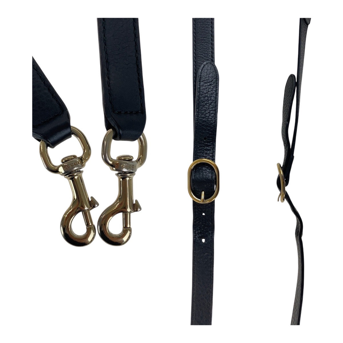 18631
GUCCI グッチ バンブー ブラック 黒 ゴールド金具 レザー 323664 トートバッグ ショルダーバッグ 2WAY レディース AB58