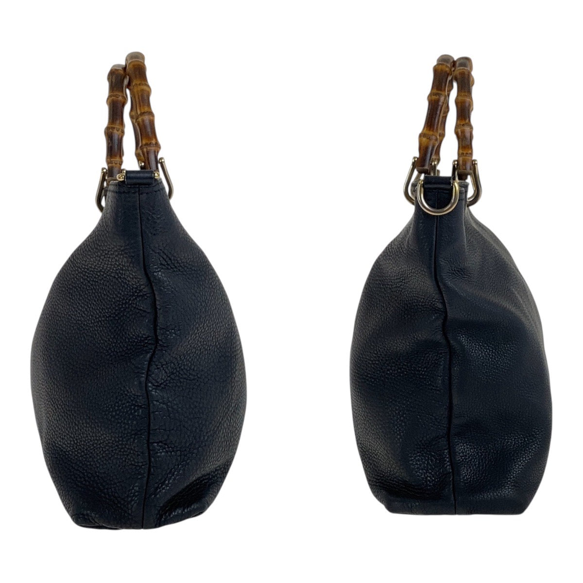 18631
GUCCI グッチ バンブー ブラック 黒 ゴールド金具 レザー 323664 トートバッグ ショルダーバッグ 2WAY レディース AB58