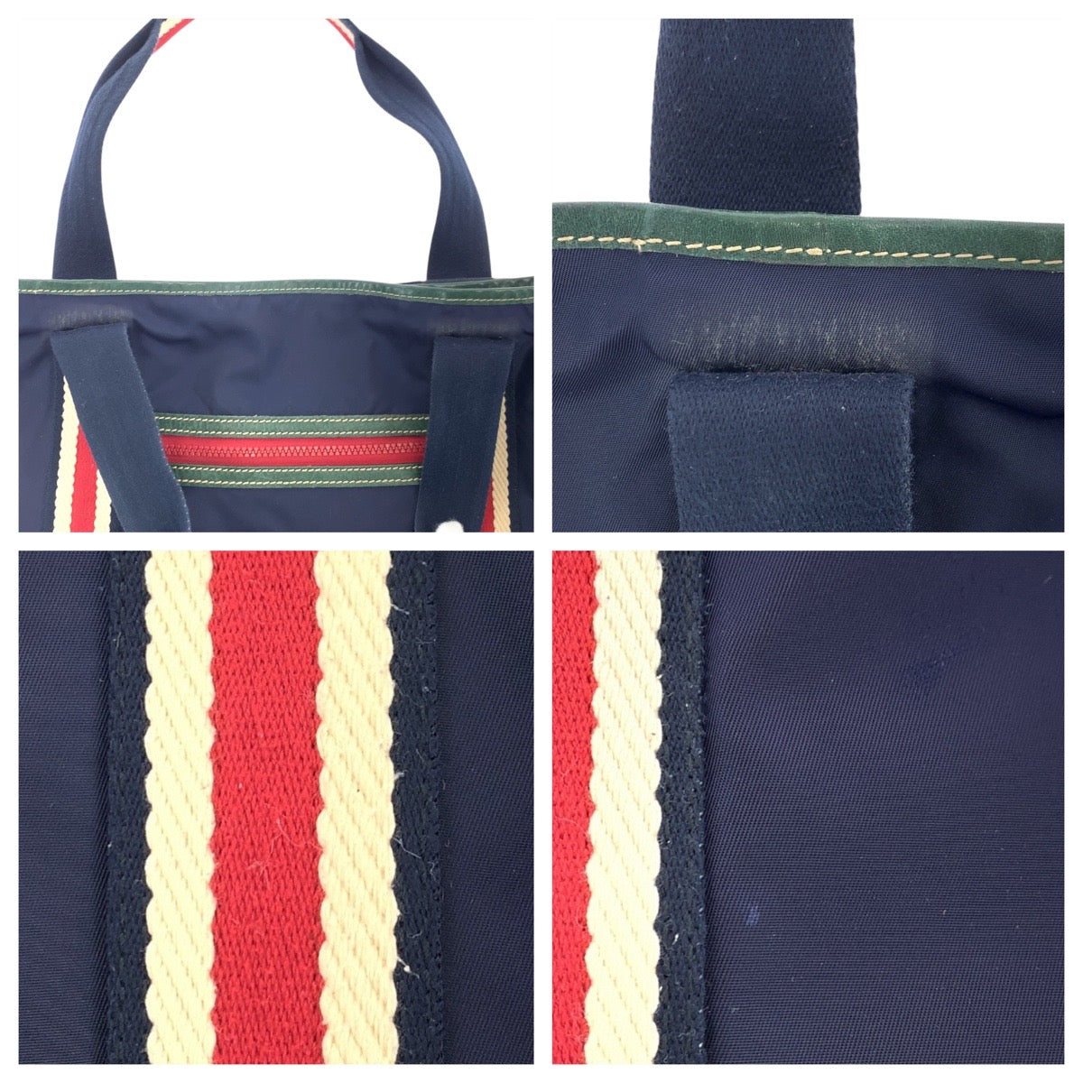 18632
GUCCI グッチ シェリーライン クレスト ネイビー レッド グリーン ナイロン 189665 トートバッグ ショルダーバッグ メンズ ABP38