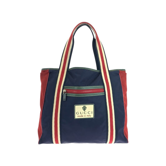 18632
GUCCI グッチ シェリーライン クレスト ネイビー レッド グリーン ナイロン 189665 トートバッグ ショルダーバッグ  メンズ ABP38