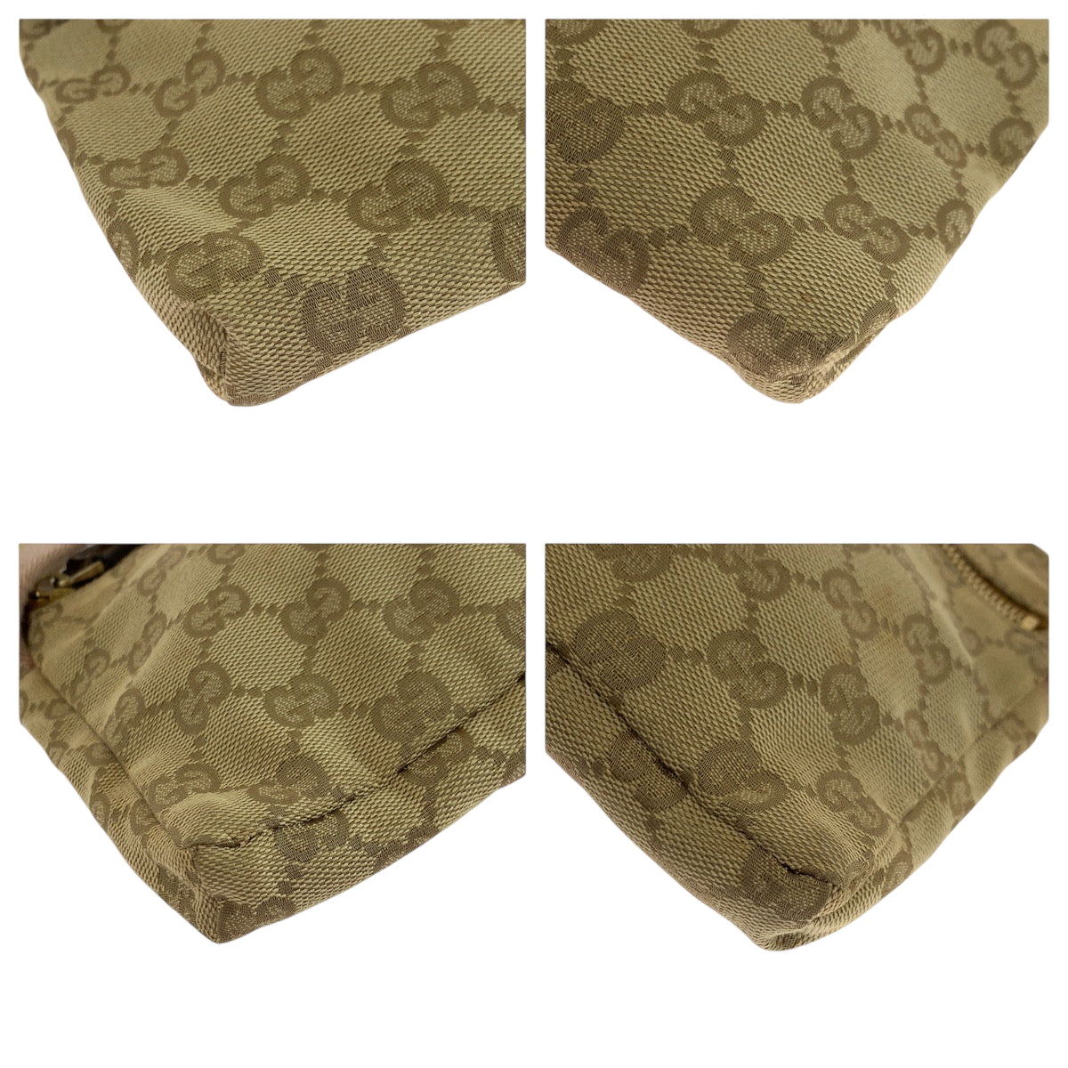 18638
GUCCI グッチ シェリーライン ベージュ ゴールド ピンク ゴールド金具 GGキャンバス 28566 ウエストバッグ バムバッグ  レディース AB30