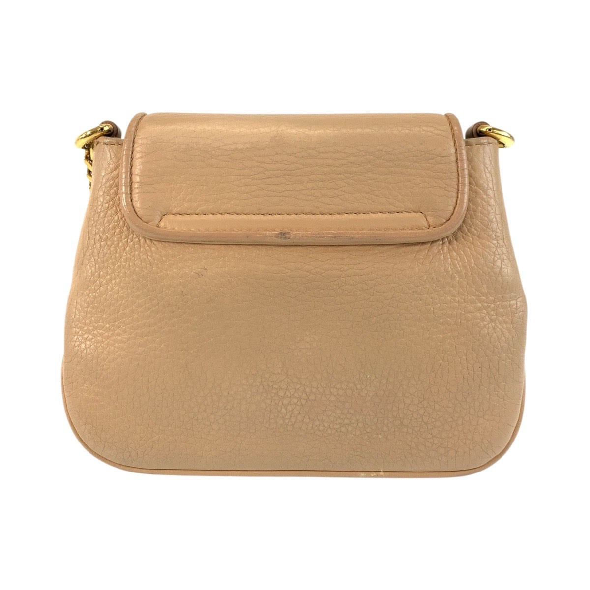 18644
GUCCI グッチ ダブルG ベージュ ゴールド金具 レザー 251821 チェーンショルダーバッグ ポシェット レディース AB48