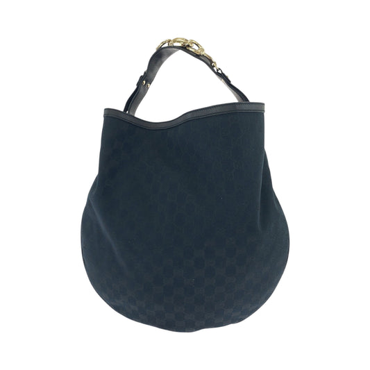 18650
GUCCI グッチ ブラック 黒 ゴールド金具 GGキャンバス 170414 ホーボー ショルダーバッグ 肩掛け  レディース ABP58
