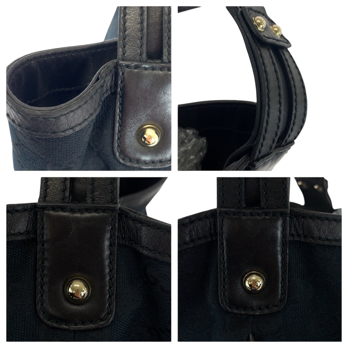 18650
GUCCI グッチ ブラック 黒 ゴールド金具 GGキャンバス 170414 ホーボー ショルダーバッグ 肩掛け レディース ABP58