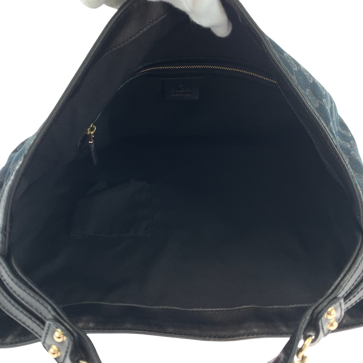 18650
GUCCI グッチ ブラック 黒 ゴールド金具 GGキャンバス 170414 ホーボー ショルダーバッグ 肩掛け レディース ABP58