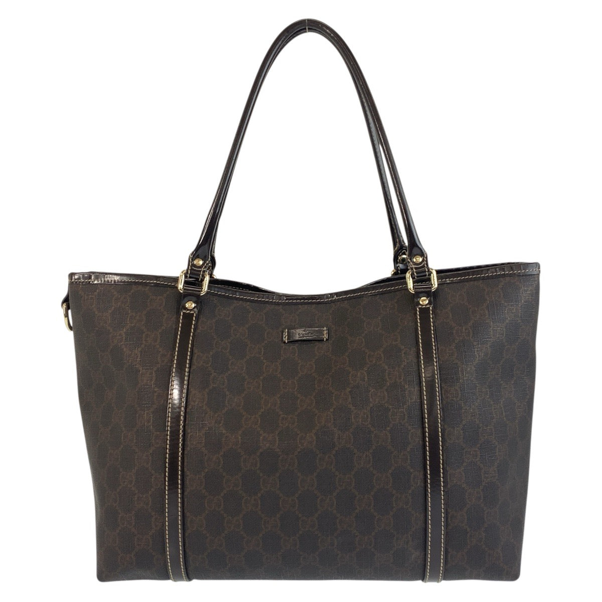 18653
GUCCI グッチ ブラウン ゴールド金具 GGスプリームキャンバス 197953 トートバッグ ショルダーバッグ  レディース ABP40