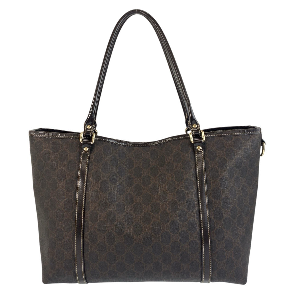 18653
GUCCI グッチ ブラウン ゴールド金具 GGスプリームキャンバス 197953 トートバッグ ショルダーバッグ  レディース ABP40