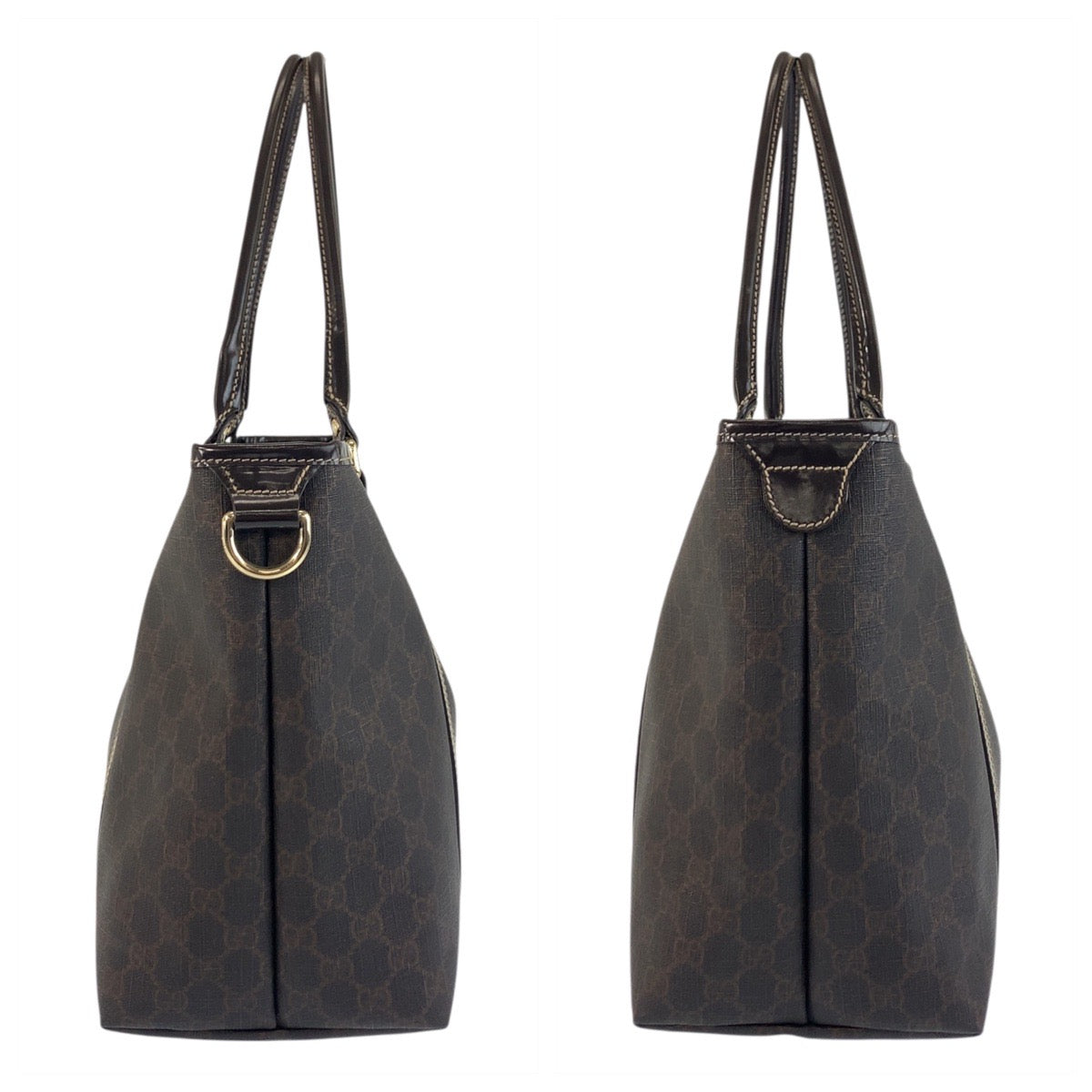 18653
GUCCI グッチ ブラウン ゴールド金具 GGスプリームキャンバス 197953 トートバッグ ショルダーバッグ  レディース ABP40