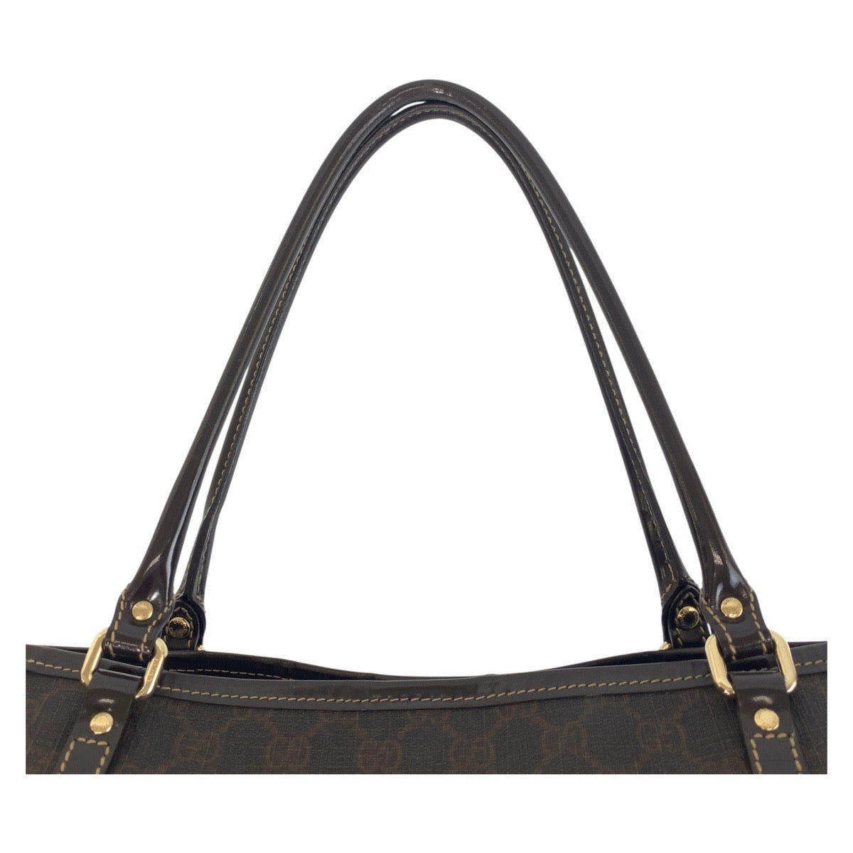 18653
GUCCI グッチ ブラウン ゴールド金具 GGスプリームキャンバス 197953 トートバッグ ショルダーバッグ  レディース ABP40