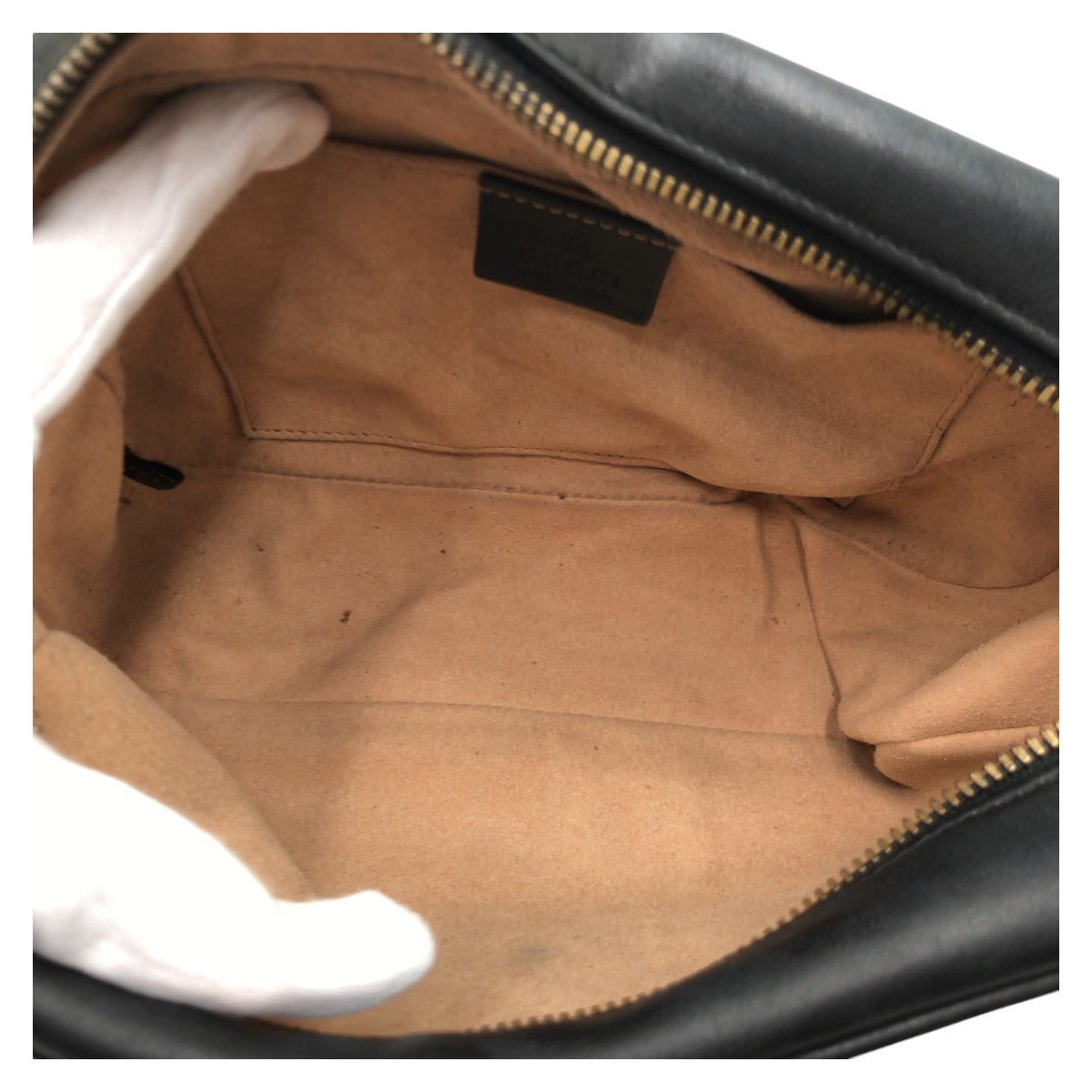 18654
GUCCI グッチ GGマーモント キルティング ブラック 黒 ゴールド金具 レザー 447632 ショルダーバッグ ポシェット レディース ABP100