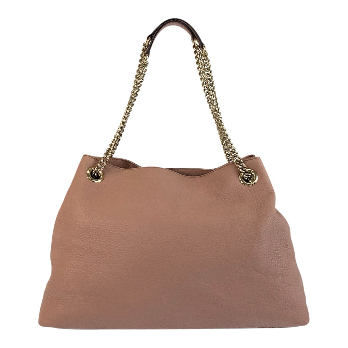 18655
GUCCI グッチ ソーホー ピンクベージュ ゴールド金具 レザー 308982 チェーンショルダーバッグ トートバッグ  レディース A88