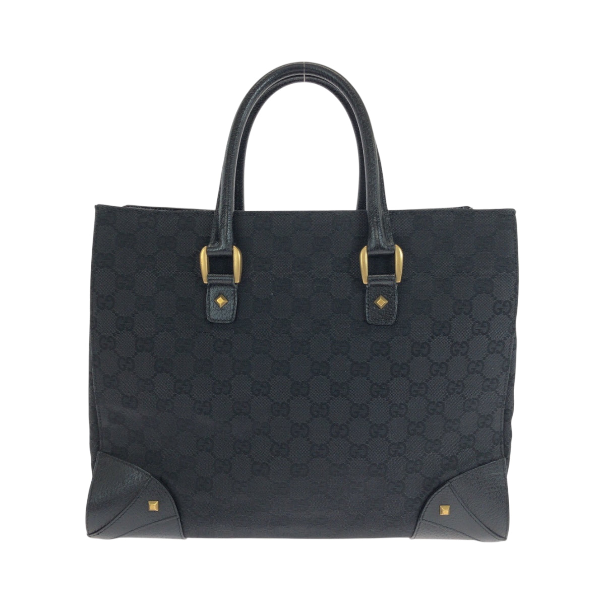 18658
GUCCI グッチ ブラック 黒 ゴールド金具 GGキャンバス 120897 トートバッグ ショルダーバッグ レディース ABP42