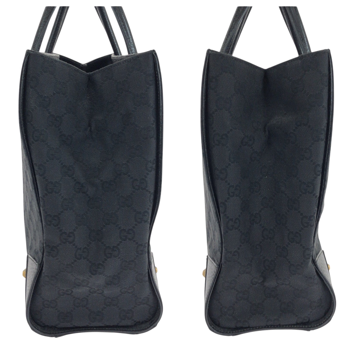 18658
GUCCI グッチ ブラック 黒 ゴールド金具 GGキャンバス 120897 トートバッグ ショルダーバッグ レディース ABP42