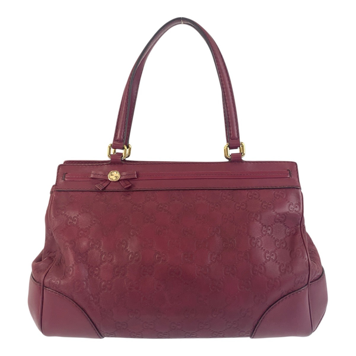 18659
GUCCI グッチ グッチシマ メイフェア ワインレッド ゴールド金具 レザー 257063 トートバッグ ショルダーバッグ レディース ABP44