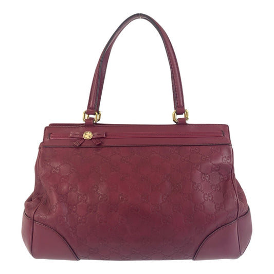 18659
GUCCI グッチ グッチシマ メイフェア ワインレッド ゴールド金具 レザー 257063 トートバッグ ショルダーバッグ  レディース ABP44