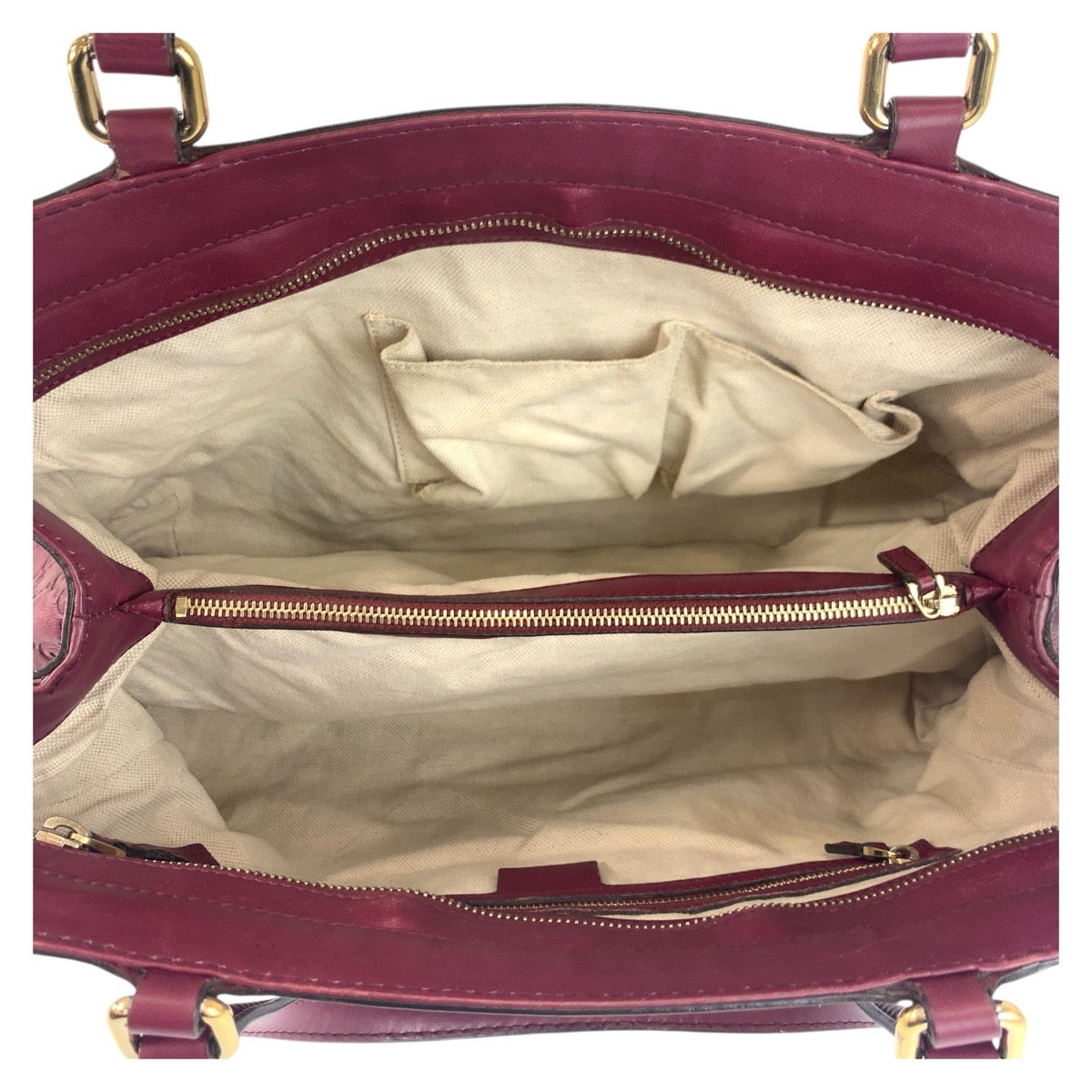 18659
GUCCI グッチ グッチシマ メイフェア ワインレッド ゴールド金具 レザー 257063 トートバッグ ショルダーバッグ レディース ABP44