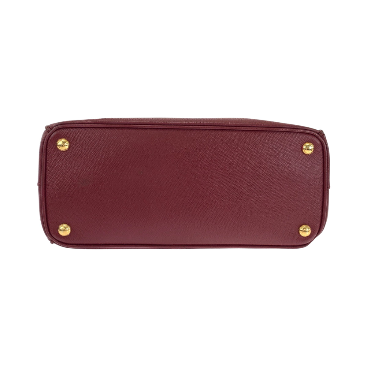18663
PRADA プラダ サフィアーノ ガレリア ボルドー ゴールド金具 レザー ショルダーバッグ ハンドバッグ 2way  レディース ABP64