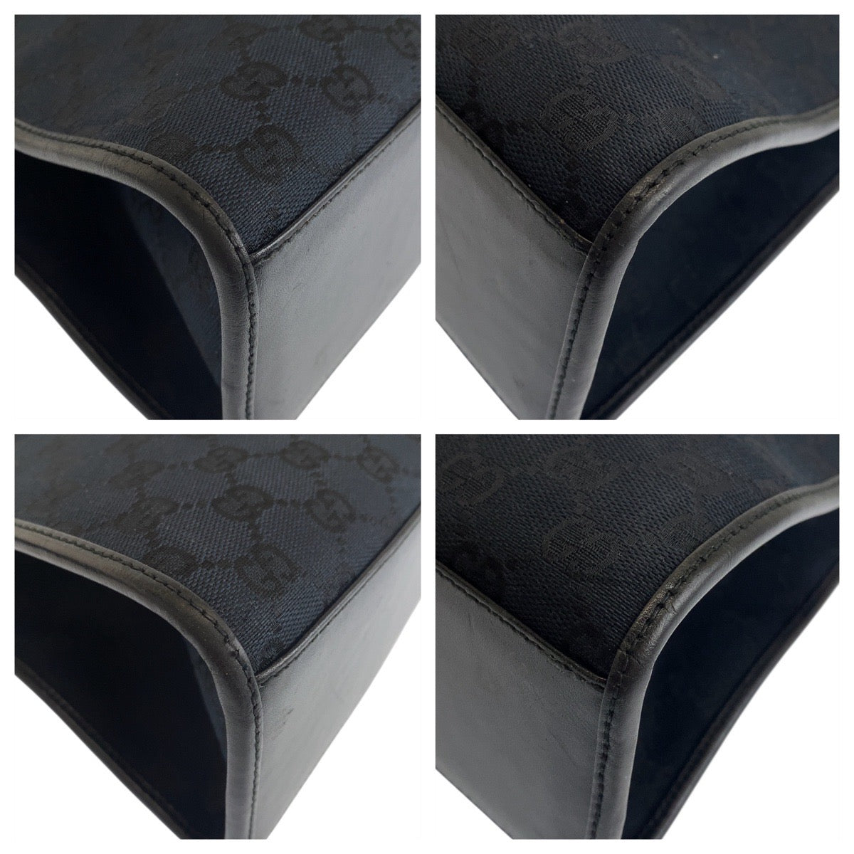 18664
GUCCI グッチ ジャッキー ブラック 黒 シルバー金具 GGキャンバス / レザー 002 1066 ショルダーバッグ レディース A62