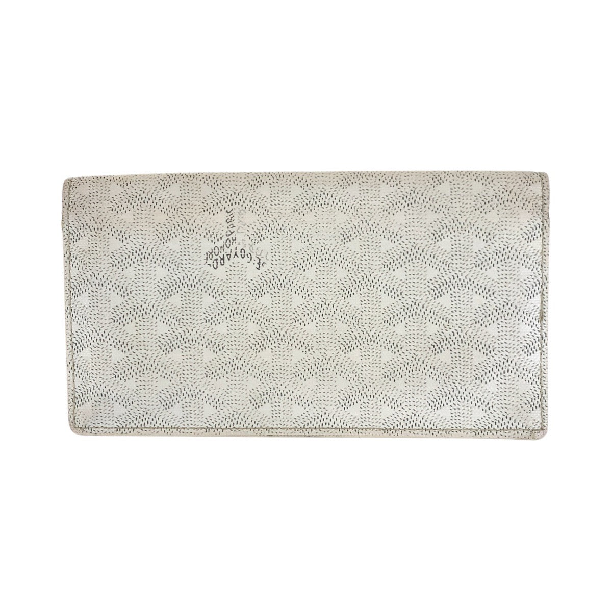 18672
GOYARD ゴヤール ヘリンボーン ホワイト シルバー金具 PVC / レザー 長財布 ロングウォレット  メンズ