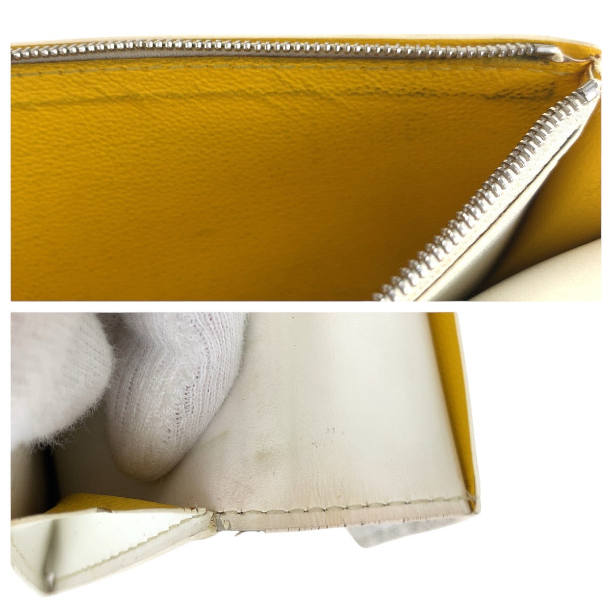 18672
GOYARD ゴヤール ヘリンボーン ホワイト シルバー金具 PVC / レザー 長財布 ロングウォレット  メンズ