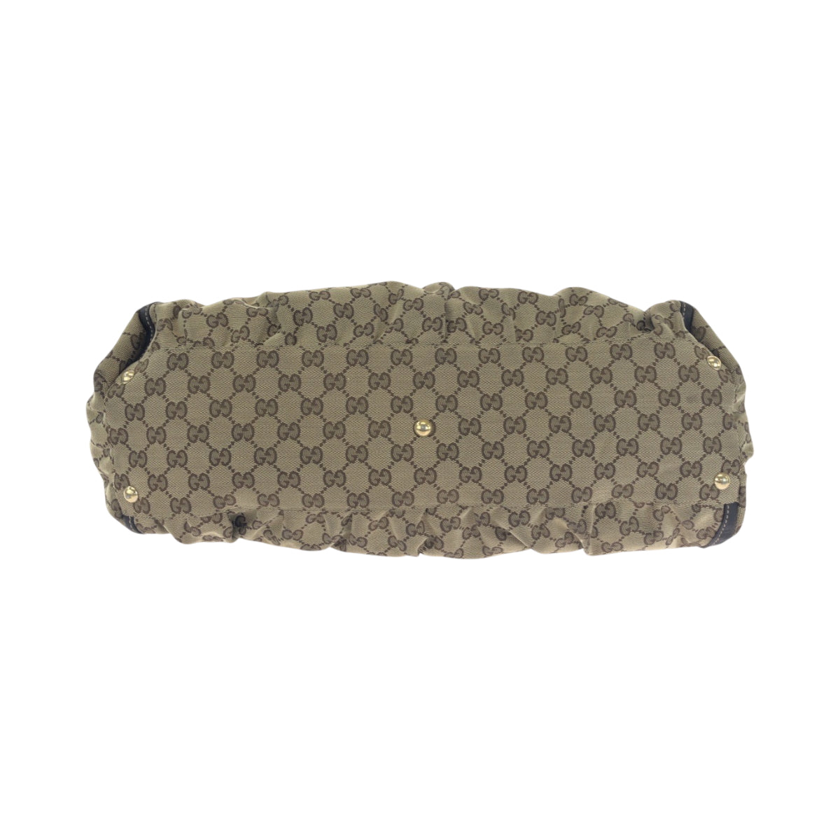 18677
GUCCI グッチ アビー ベージュ ブラウン ゴールド金具 GGキャンバス 189855 ハンドバッグ ショルダーバッグ  レディース