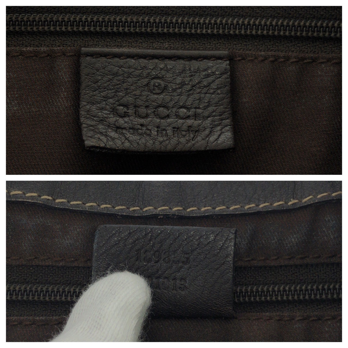 18677
GUCCI グッチ アビー ベージュ ブラウン ゴールド金具 GGキャンバス 189855 ハンドバッグ ショルダーバッグ  レディース