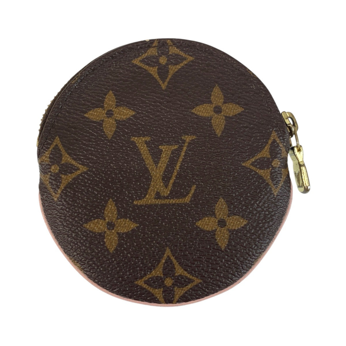18678
LOUIS VUITTON ルイヴィトン モノグラム ポルトモネ ロン ヴィヴィエンヌ ブラウン イエロー ゴールド金具 PVC M69057 コインケース 小銭入れ  レディース ABP35