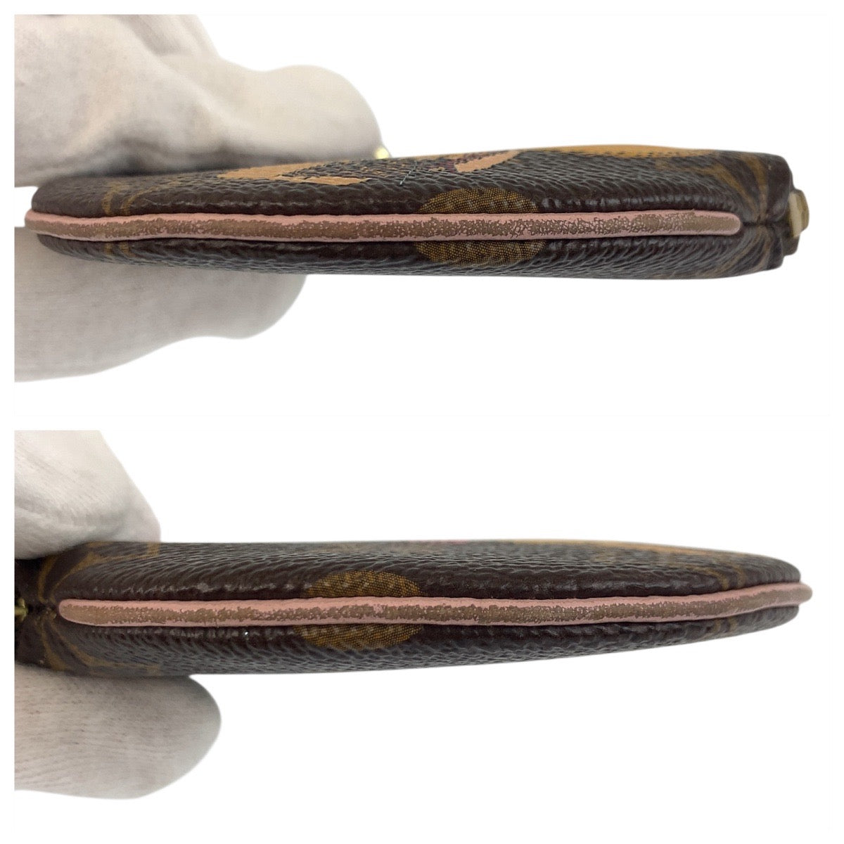 18678
LOUIS VUITTON ルイヴィトン モノグラム ポルトモネ ロン ヴィヴィエンヌ ブラウン イエロー ゴールド金具 PVC M69057 コインケース 小銭入れ  レディース ABP35