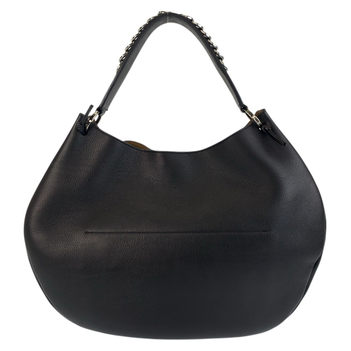 18688
LOEWE ロエベ アナグラム フォーチュン ホーボー ブラック 黒 シルバー金具 レザー ショルダーバッグ 2way  レディース A100