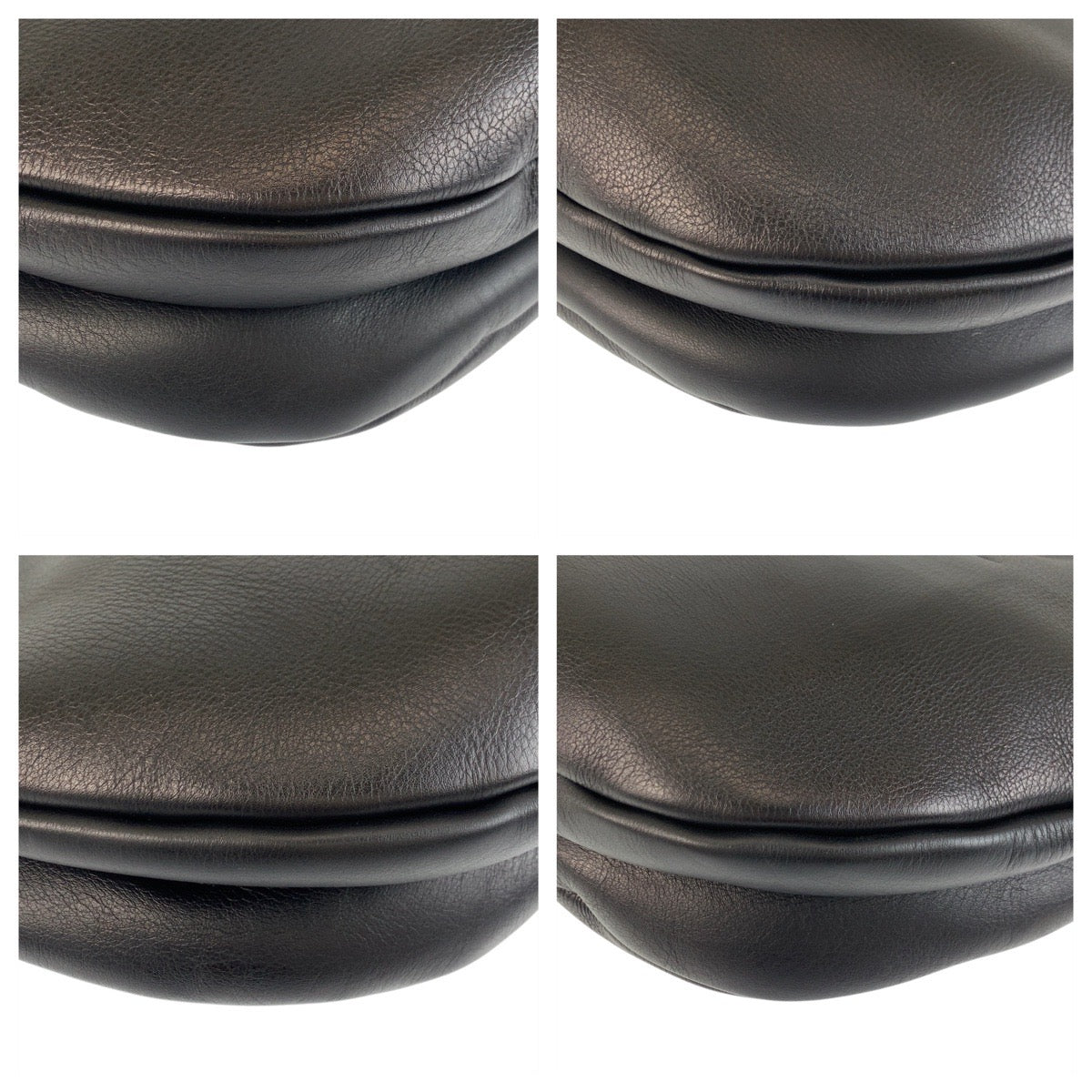 18688
LOEWE ロエベ アナグラム フォーチュン ホーボー ブラック 黒 シルバー金具 レザー ショルダーバッグ 2way  レディース A100