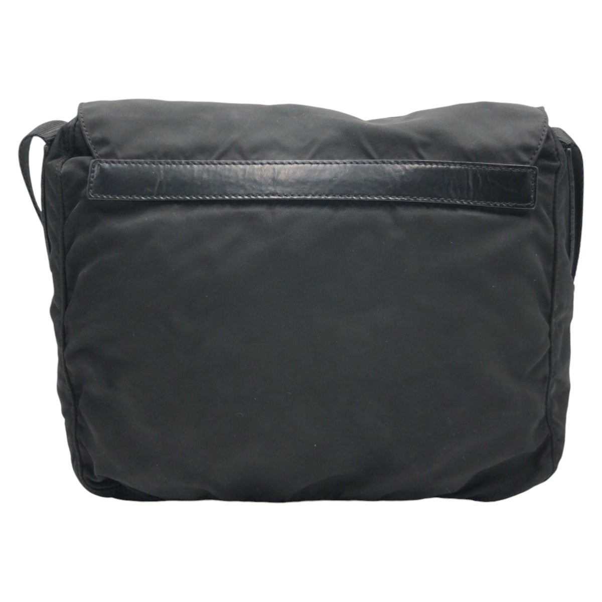 18696
PRADA プラダ テスート 三角ロゴ ブラック 黒 ナイロン ショルダーバッグ ポシェット 男女兼用  レディース AB39