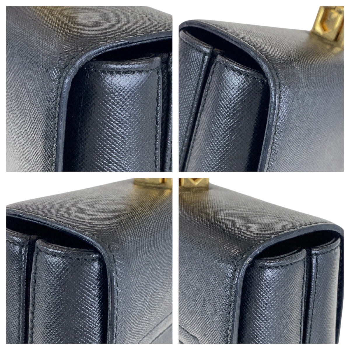 18697
Salvatore Ferragamo サルヴァトーレフェラガモ ガンチーニ ブラック 黒 ゴールド金具 レザー ハンドバッグ  レディース ABP40