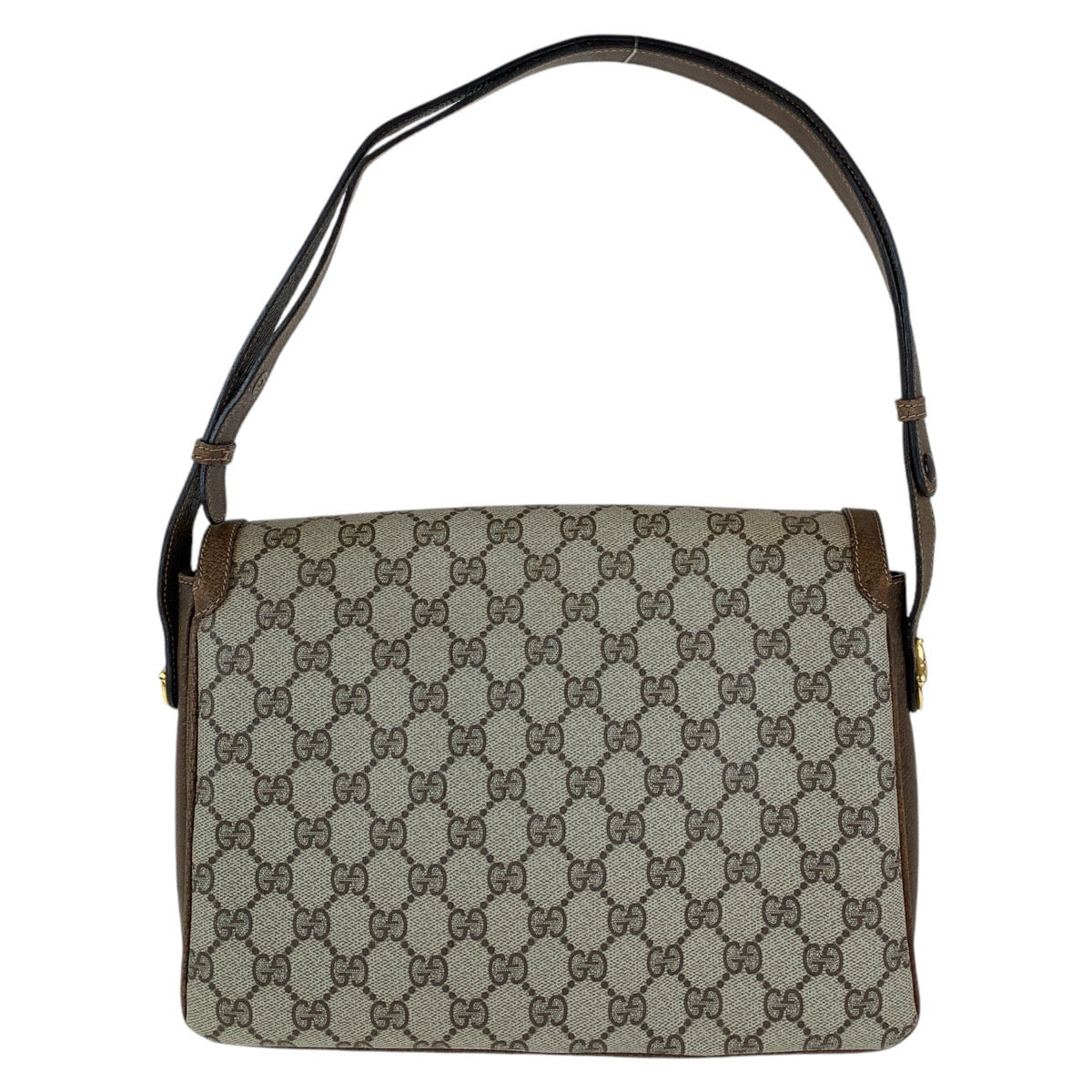 18706
GUCCI グッチ オールドグッチ ブラウン ゴールド金具 GGスプリームキャンバス / レザー 14 01 4084 ショルダーバッグ ポシェット レディース AB40