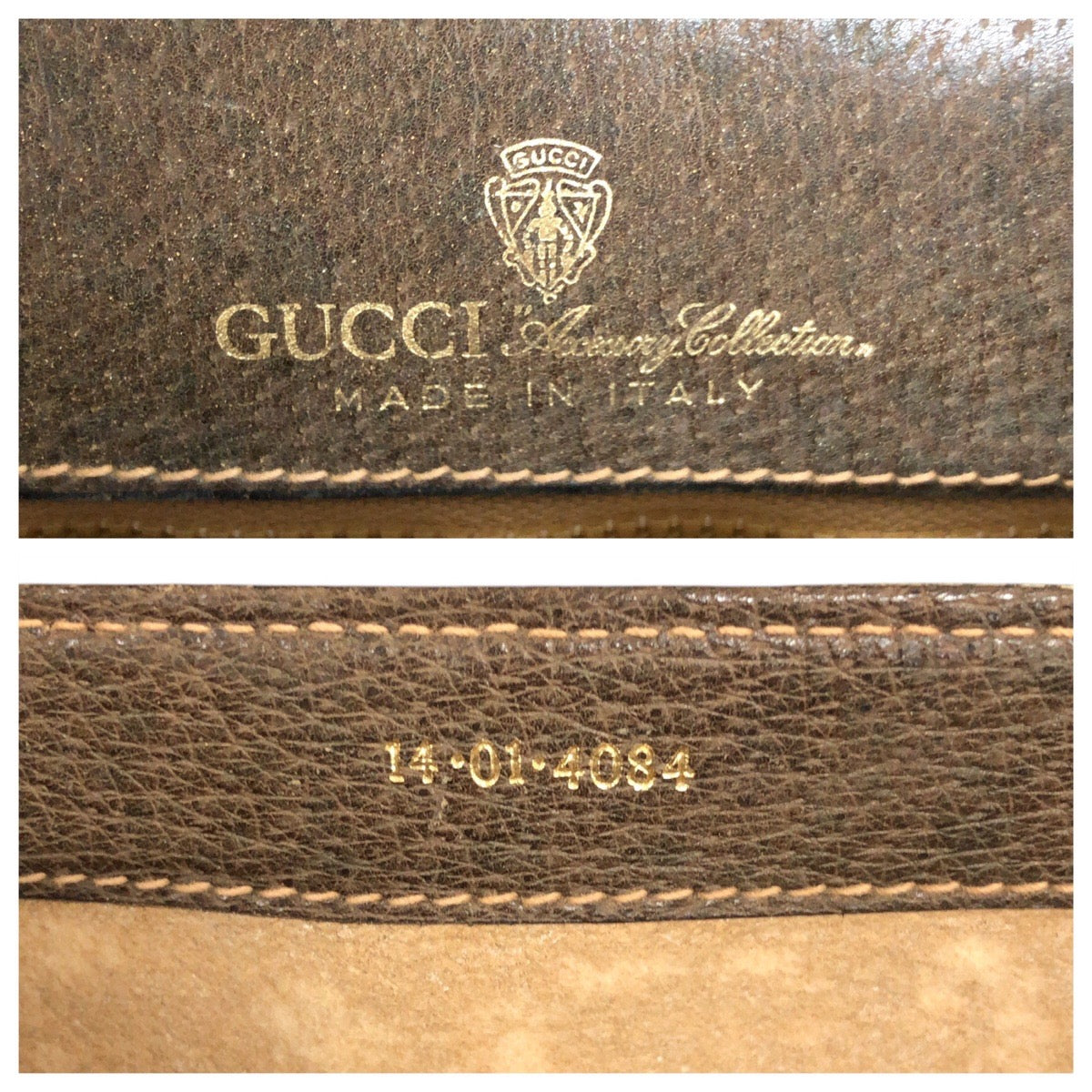 18706
GUCCI グッチ オールドグッチ ブラウン ゴールド金具 GGスプリームキャンバス / レザー 14 01 4084 ショルダーバッグ ポシェット レディース AB40