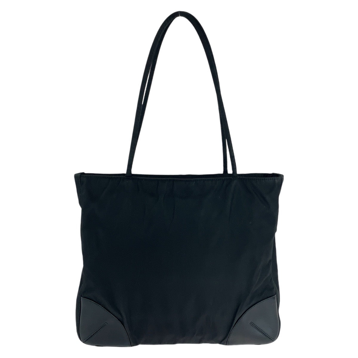 18709
PRADA プラダ テスート 三角ロゴプレート ブラック 黒 シルバー金具 ナイロン トートバッグ ショルダーバッグ  レディース ABP40