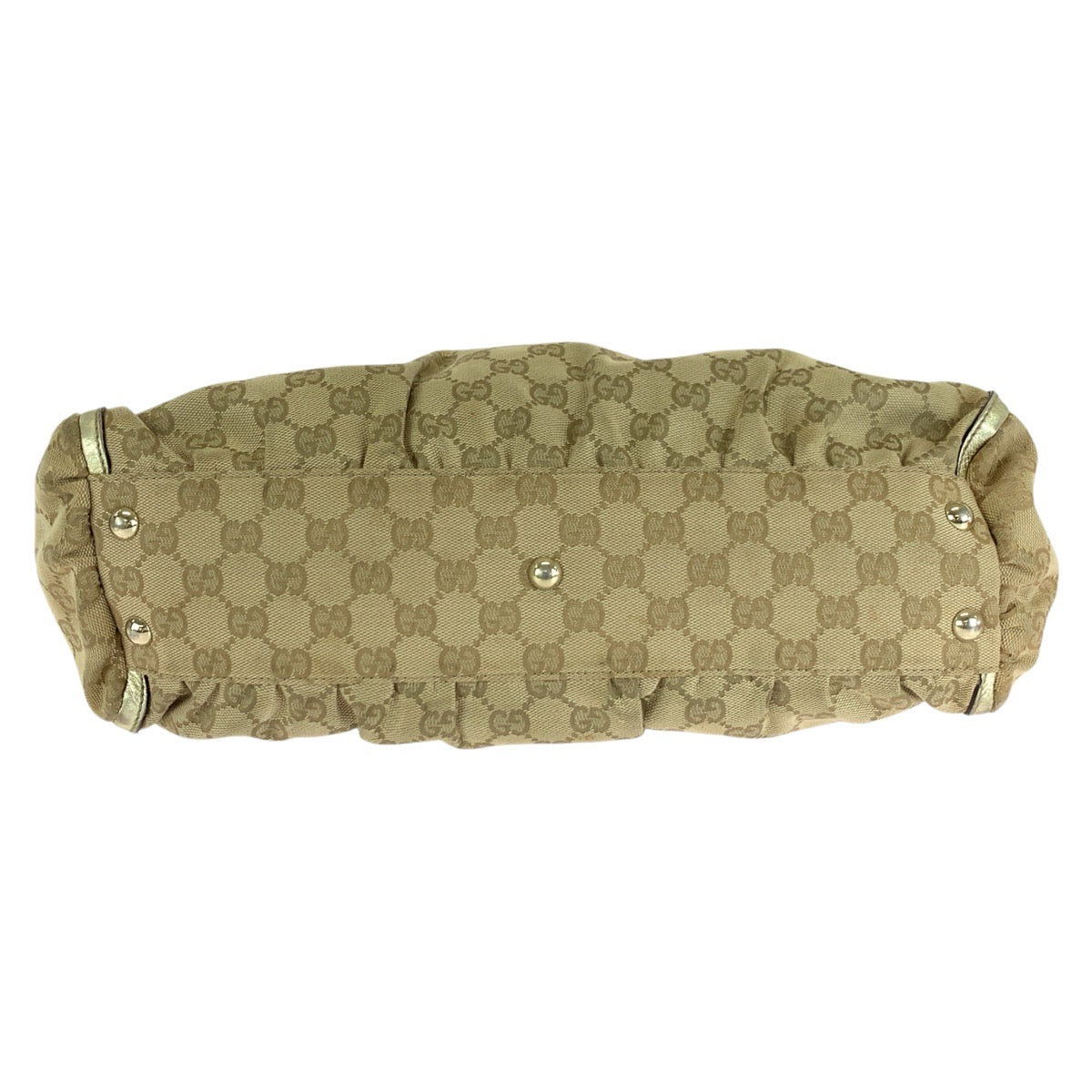 18710
GUCCI グッチ アビー ベージュ ゴールド GGキャンバス / レザー 189831 トートバッグ ショルダーバッグ  レディース AB39