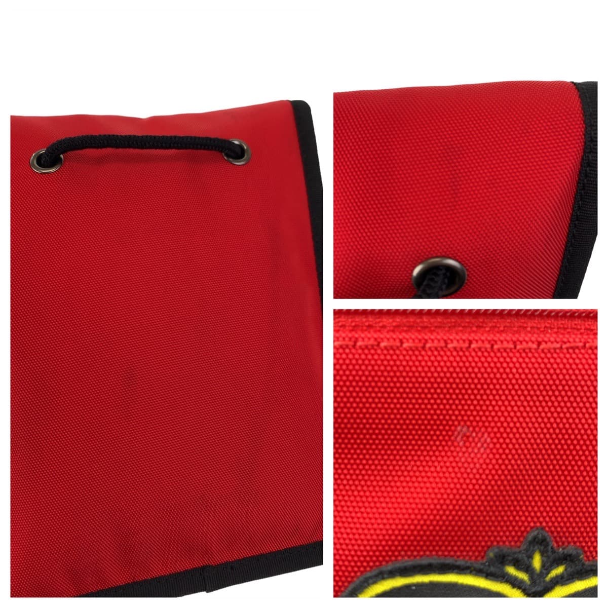 18712
BALENCIAGA Balenciaga Explorer BB Logo Red Silver Hardware Nylon Shoulder Bag Pochette Men's AB39