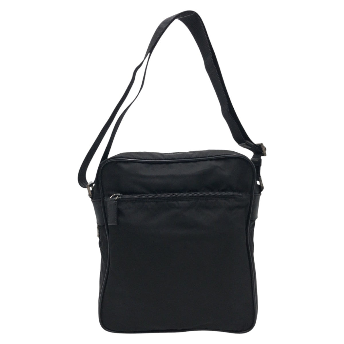 18719
PRADA プラダ テスート 三角ロゴ 男女兼用 ブラック 黒 ナイロン ショルダーバック メッセンジャーバッグ  メンズ ABP40