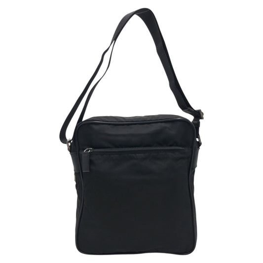 18719
PRADA プラダ テスート 三角ロゴ 男女兼用 ブラック 黒 ナイロン ショルダーバック メッセンジャーバッグ  メンズ ABP40