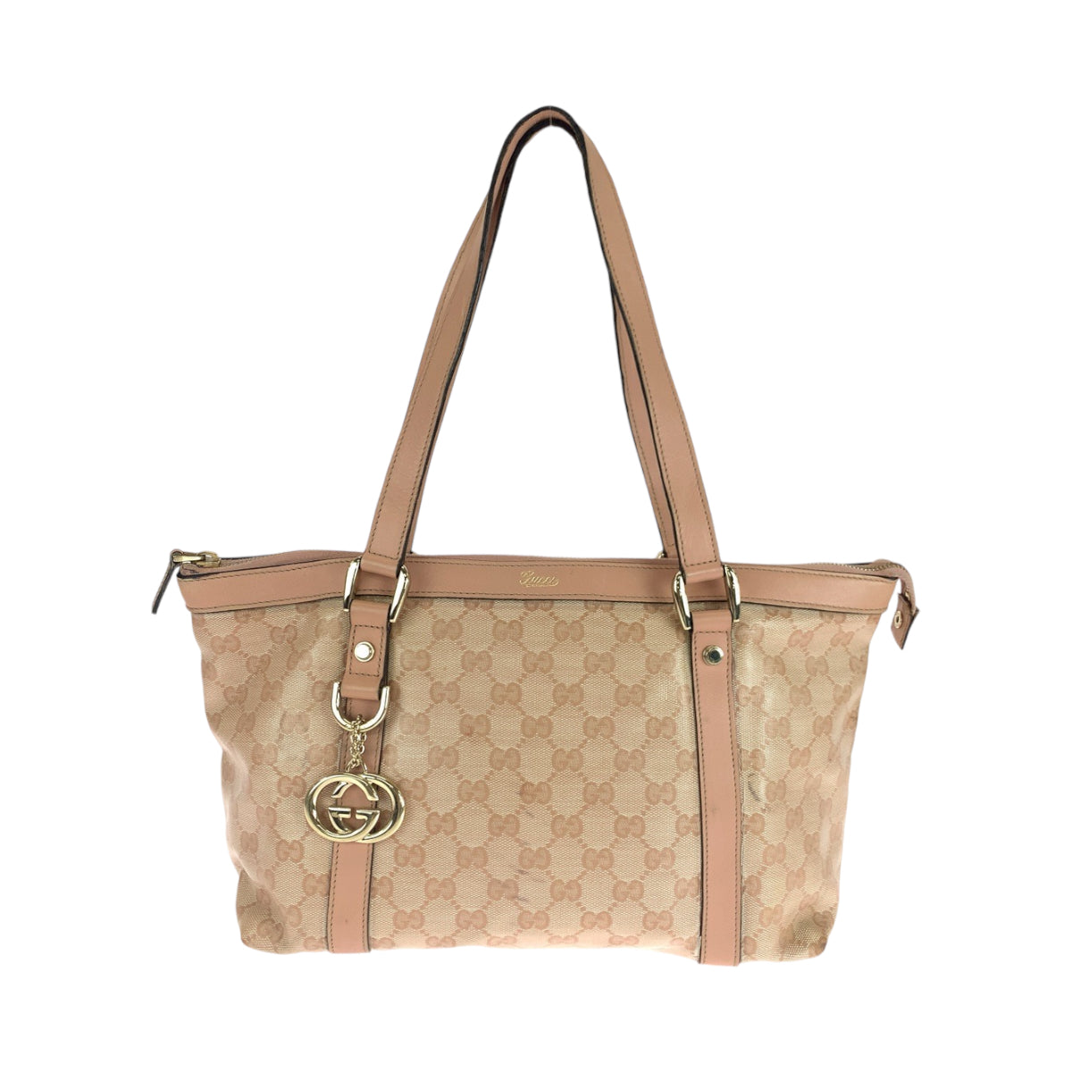 18721
GUCCI グッチ グッチシマ ピンク ゴールド金具 PVC 141470 トートバッグ ショルダーバッグ  レディース AB39