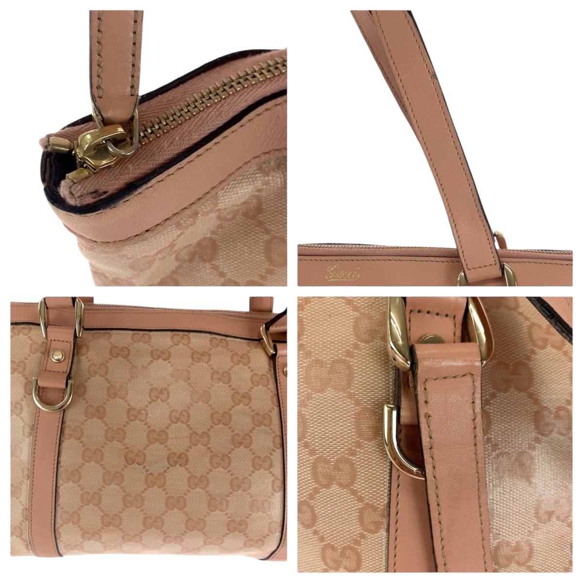18721
GUCCI グッチ グッチシマ ピンク ゴールド金具 PVC 141470 トートバッグ ショルダーバッグ  レディース AB39