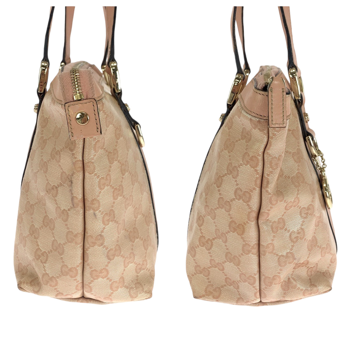 18721
GUCCI グッチ グッチシマ ピンク ゴールド金具 PVC 141470 トートバッグ ショルダーバッグ  レディース AB39