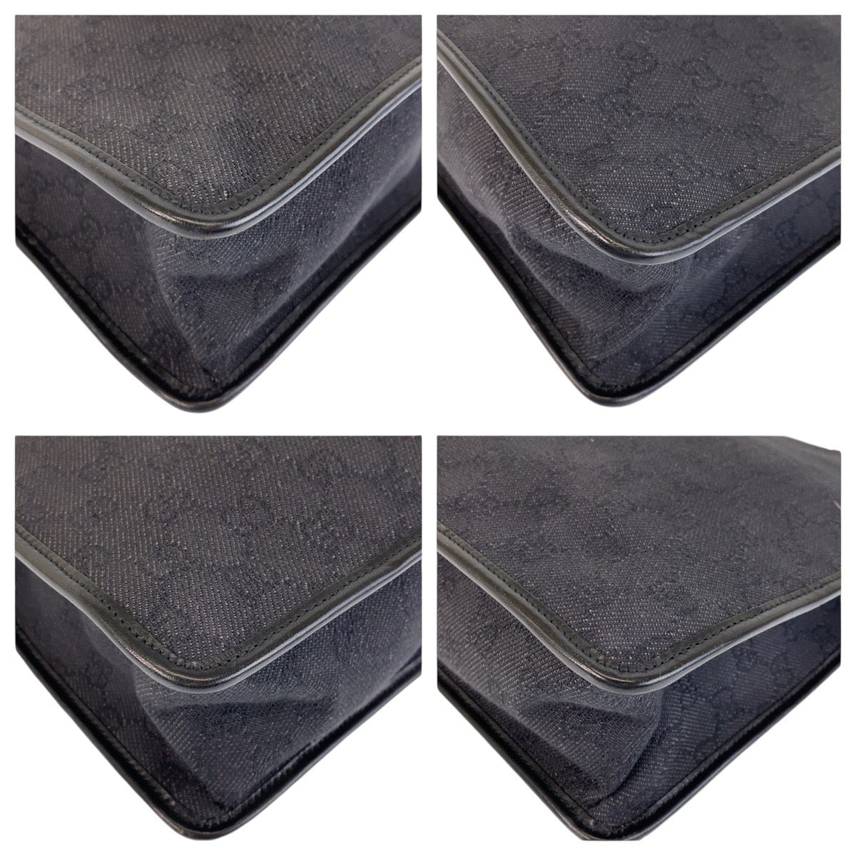 18732
GUCCI グッチ ブラック 黒 シルバー金具 GGキャンバス 90656 ショルダーバッグ メッセンジャーバッグ レディース ABP42