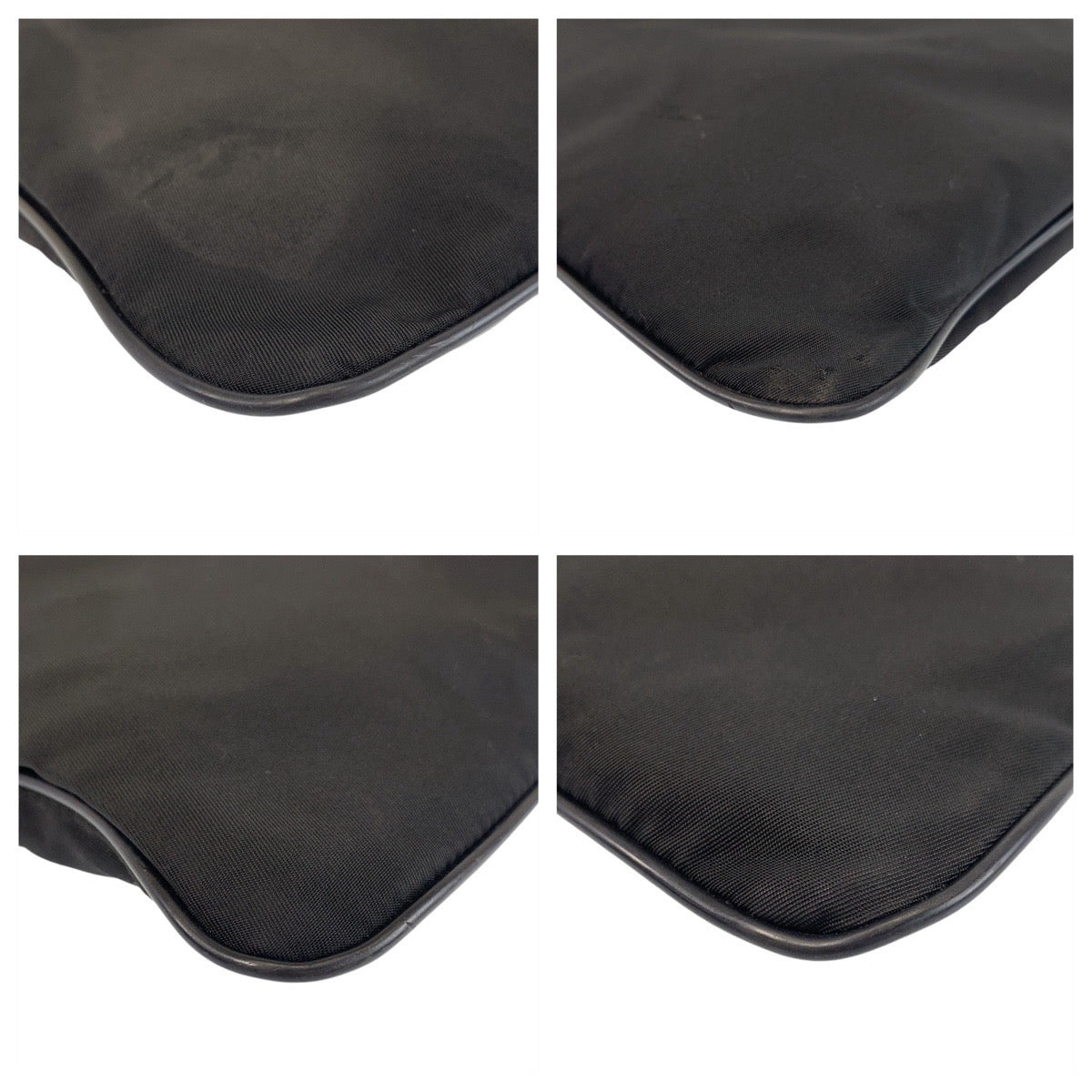 18736
PRADA プラダ テスート サフィアーノレザー 三角ロゴプレート 男女兼用 ブラック 黒 シルバー金具 ナイロン ショルダーバッグ メッセンジャーバッグ  メンズ ABP40