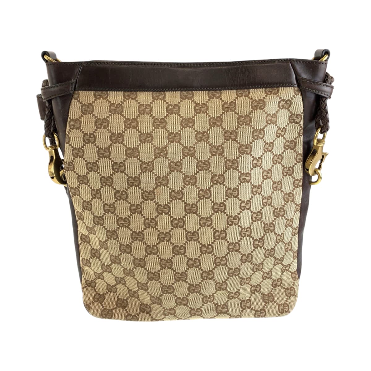 18738
GUCCI グッチ ブラウン ゴールド金具 GGキャンバス 109097 ショルダーバッグ メッセンジャーバッグ  レディース ABP40