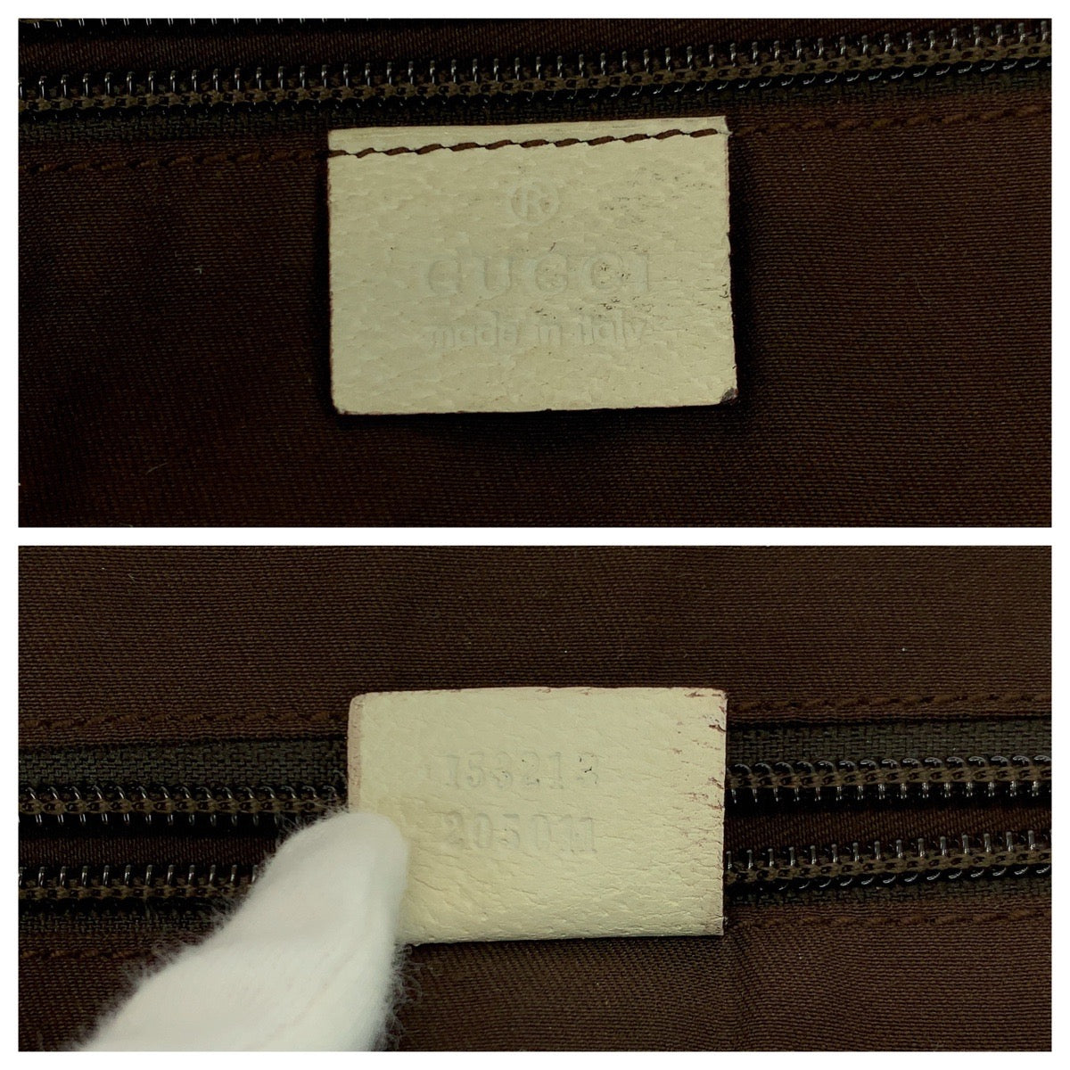 18740
GUCCI グッチ ベージュ ホワイト シルバー金具 GGキャンバス 153213 トートバッグ ショルダーバッグ  レディース AB39