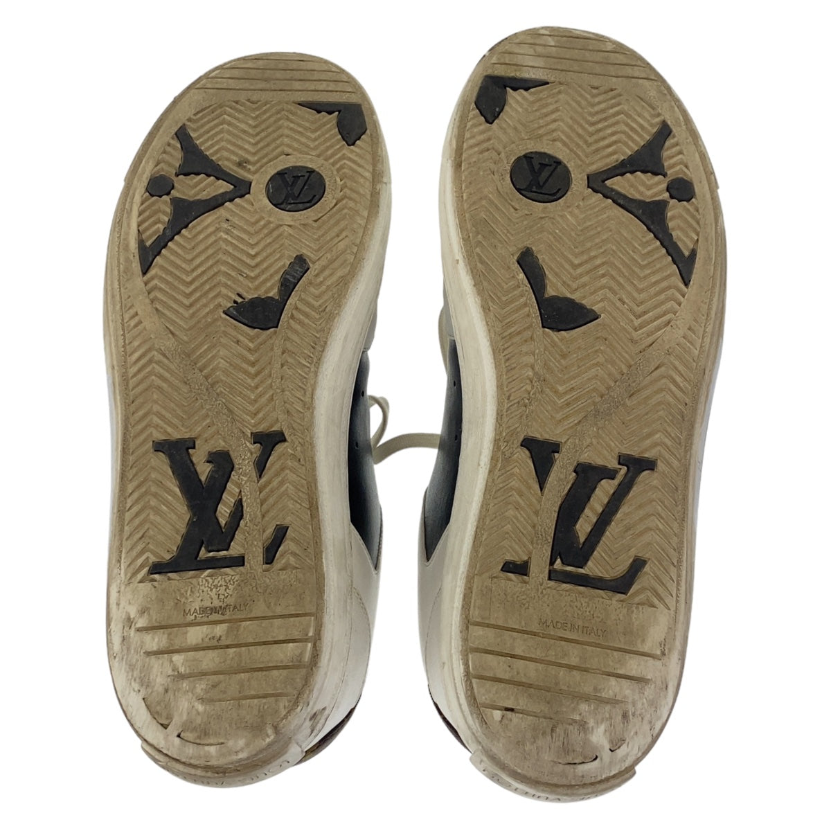 18744
LOUIS VUITTON ルイヴィトン チャーリーライン 29.5cm ホワイト 白 マルチカラー レザー スニーカー ローカット LVロゴ メンズ AB36